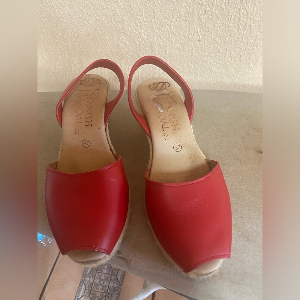 The Spain sandal size 37 espadille wedge womens sandal